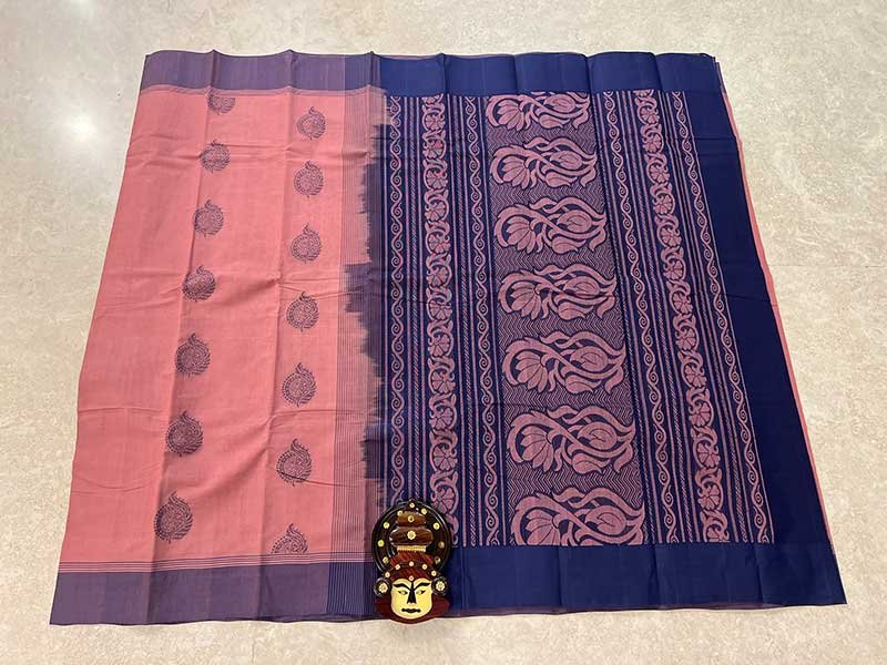 9 yards Kanchi Handloom Silk Cotton Saree PC5786 Worldwide Ship – Parijat  Collections